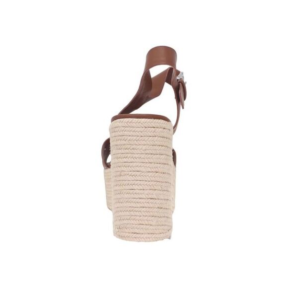 MARC FISHER Womens Brown 2" Platform Viga Toe Block Heel Espadrille Shoes 6 M - Picture 2 of 3